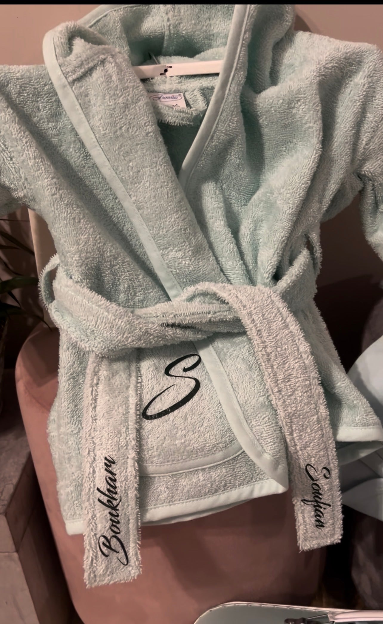 Gepersonaliseerde baby badjas 1-12 maandrn