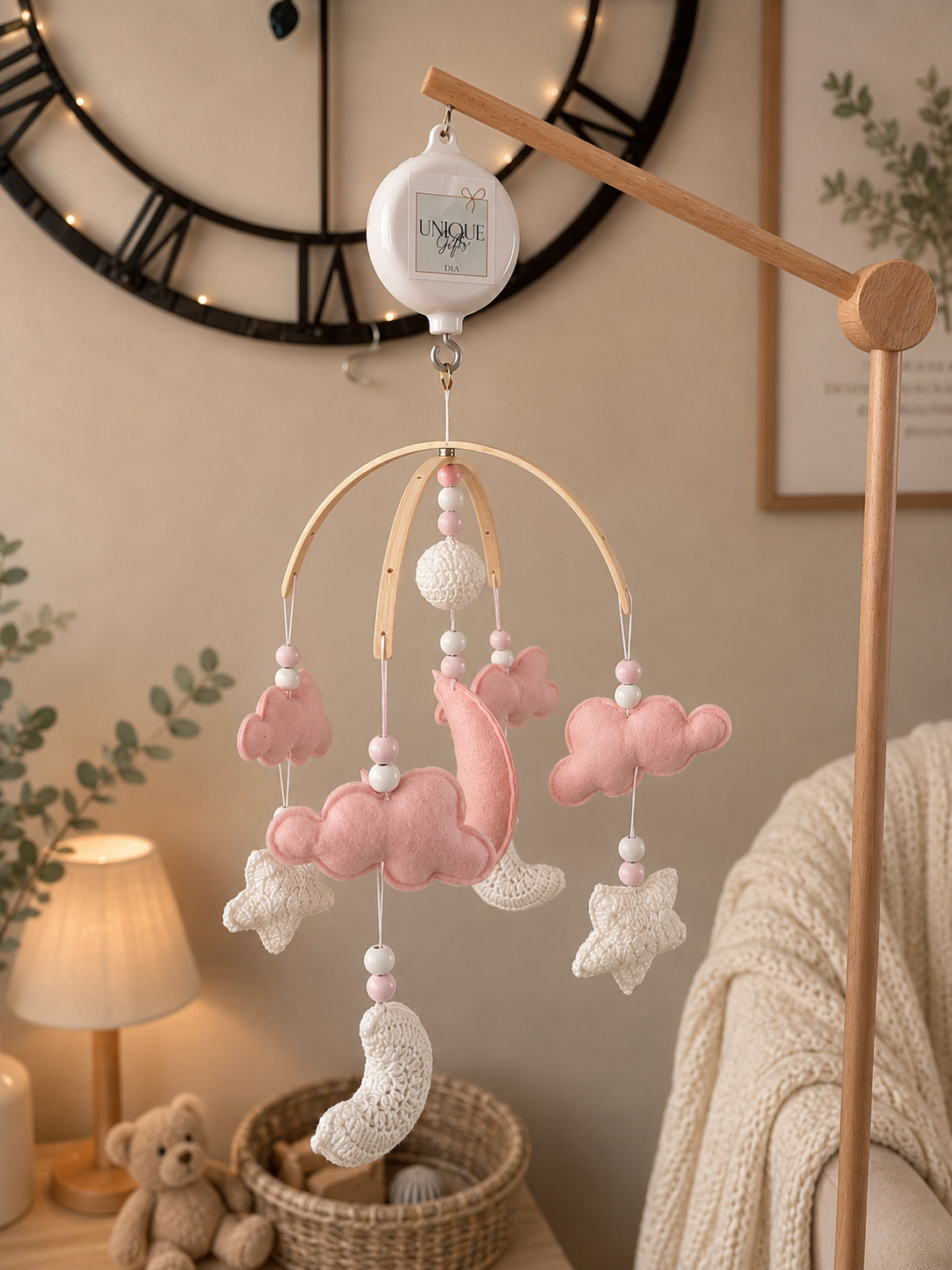 Baby Cadeau - Handgemaakte Baby Mobiel