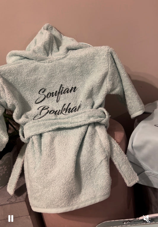 Gepersonaliseerde baby badjas 1-12 maandrn