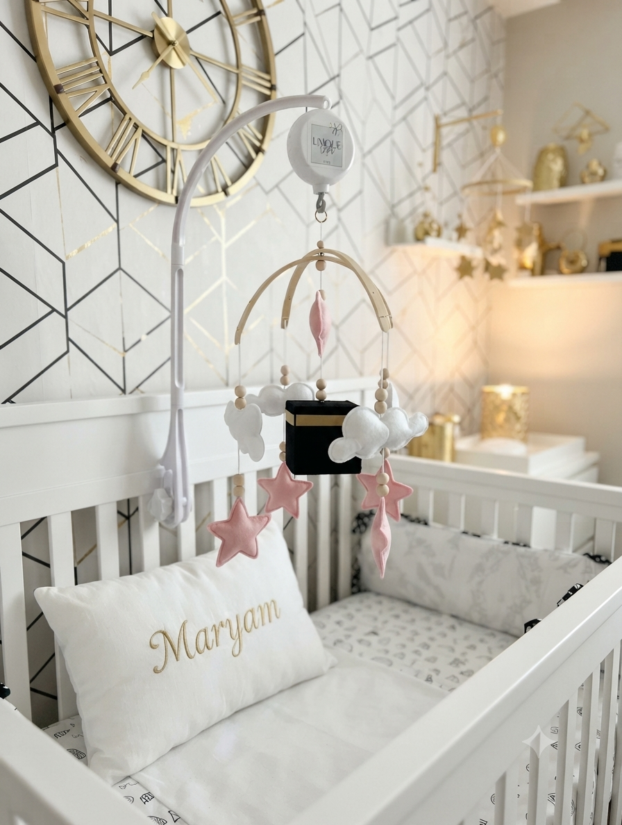 Baby mobiel met koran kabba model