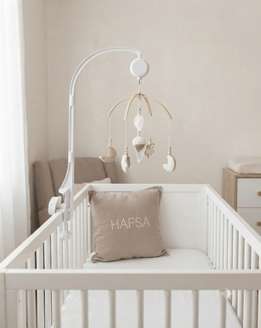 Baby mobile gehaakt