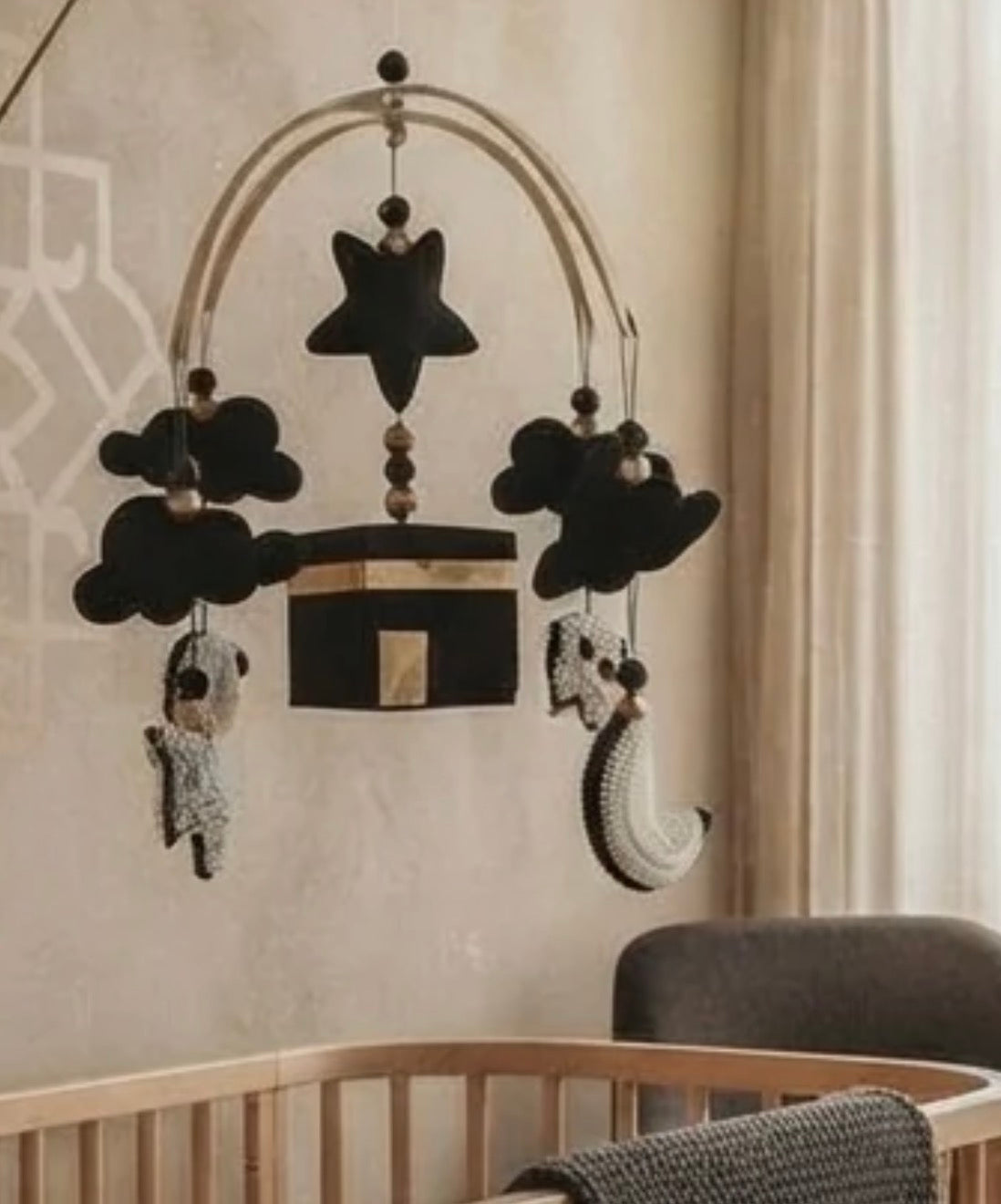 Baby Cadeau - Baby Mobiel Kabba met Gehaakte Hangers