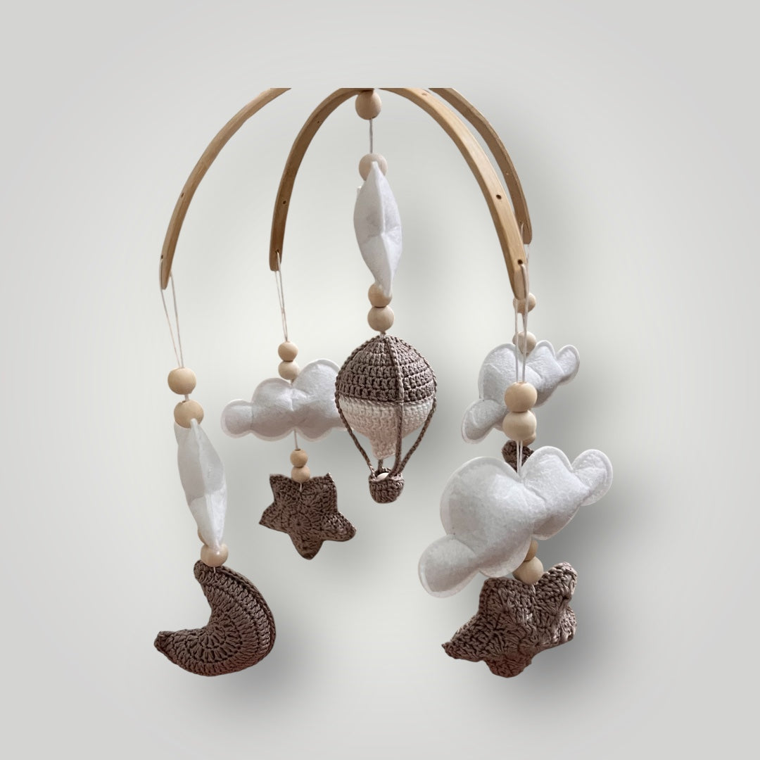 1 Dondker taupe Baby mobiel compleet (kopie)